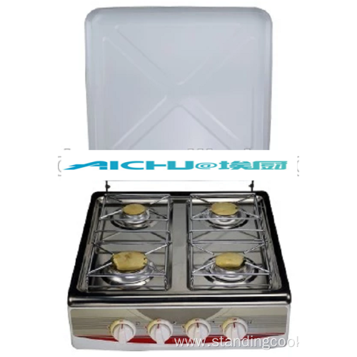 4 Burners Portable Stainless Steel Mini Gas Stove